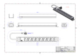 BACHMANN Steckdosenleiste 19 1HE 230V 333.001 8Steckd