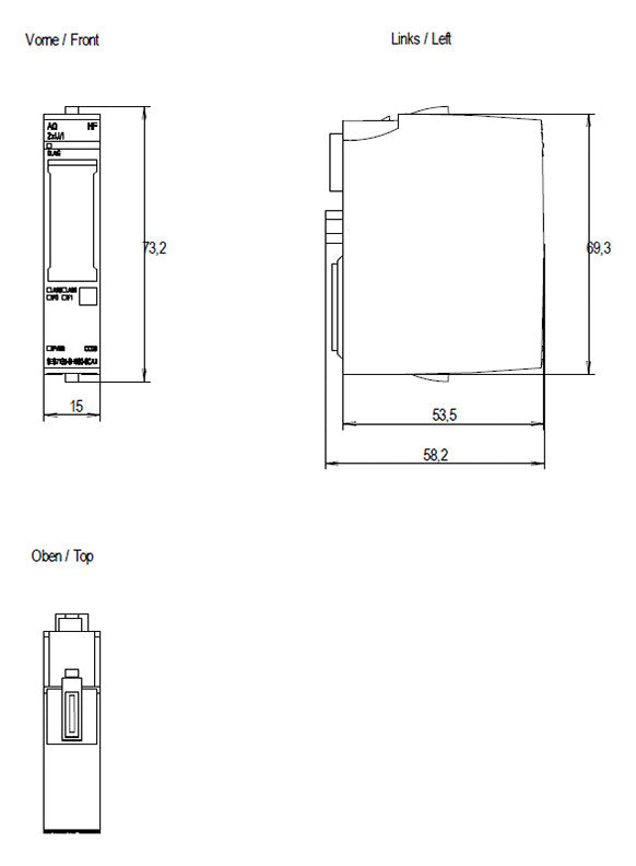 SIEMENS Analoges I/O-Modul DC 19,2-28,8V 6ES7135-6HB00-0CA1 Ausg.Strom Ausg.Spg