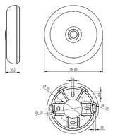 GROTHE Klingeltaster VA edst AP rnd 17mm ETA S 100