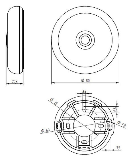 GROTHE Klingeltaster VA edst AP rnd 17mm ETA S 100