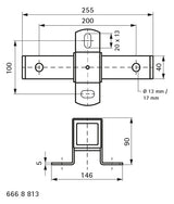 Walraven Expansionsschieber BUP doppelt ax. Verschiebung stehend/hängend 13/17mm | 6668813