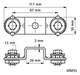 Walraven Kreuzverbinder RapidRail ev 30x117x42 - für 38x40 | 6584156