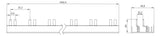 SIEMENS Phasenschiene 1ph 1000mm 10qmm 5ST3776-0 Stift isol