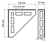 WALRAVEN Knotendreieck fv 100x100x37 - für RapidRail
