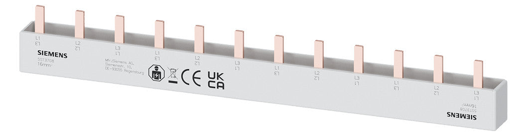 SIEMENS Sammelschiene 80A lamelliert 5ST3708 214x15x18mm flex
