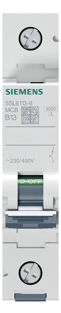 SIEMENS Leitungsschutzschalter UC B 13A 5SL6113-6 1p 400V 1TE 50Hz IP20