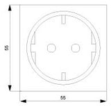 SIEMENS Steckdose 1f cws glz UP IP20 DELTAi-system 5UB1551