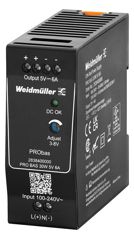 WEIDMÜLLER Gleichstromversorgung 3-8V 6A PRO BAS 30W 5V 6A 30W 85-264VUC