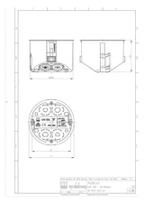 SPELSBERG Hohlwanddose  68x50mm Kst IP30 HW 050 rnd Ausbrechöffnung
