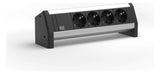 BACHMANN Steckdosenleiste 4f sw 35° IP20 DESK 339.1000