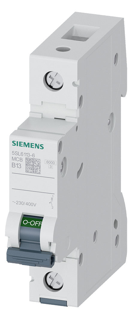 SIEMENS Leitungsschutzschalter UC B 13A 5SL6113-6 1p 400V 1TE 50Hz IP20