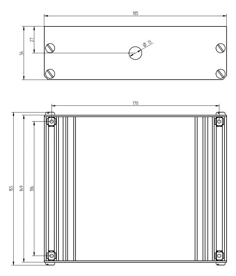 GROTHE UP-Kasten 185x148x54mm UPK 845/855
