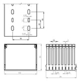 UNEX Verdrahtungskanal 80x100 grau,RAL7035,PVC-M1 80.100.77