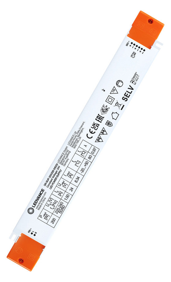 LEDVANCE LED-Trafo 200W 24V IP20 Kstgeh DR-SUP -200/220-240/24 stat 328x43x30mm
