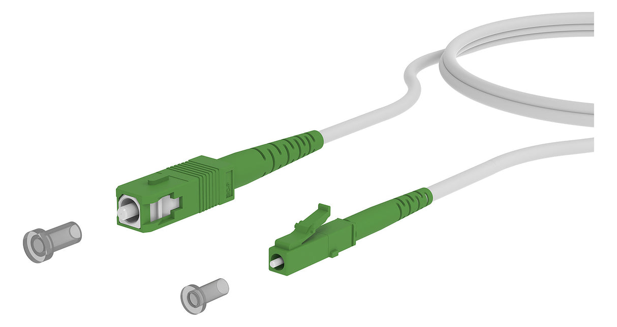 METZ CONNECT LWL-Patchkabel SC/LC APC SM 151P7EAJAA0E OS2 10m ws