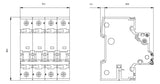 SIEMENS Leitungsschutzschalter UC B 6A 5SY7406-6 4p 400V 4TE 50Hz IP20
