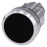 SIEMENS Drucktaster Front 1f sw  22mm 3SU1050-0AB10-0AA0 rnd 29,45x10,4mm