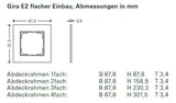 GIRA Rahmen 1f sw mt Kst E2 0211095
