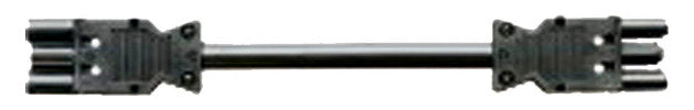 BACHMANN Verbindungskabel 3p H05Z1Z1-F 375.080 1,5qmm L300mm sw