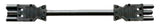 BACHMANN Verbindungskabel 3p H05Z1Z1-F 375.080 1,5qmm L300mm sw