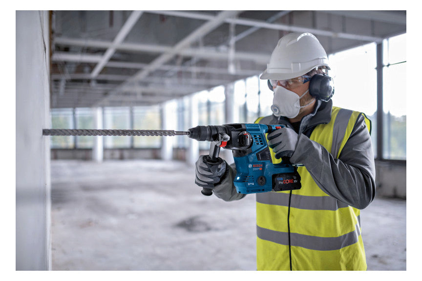 BOSCH-EW Akku-Bohrhammer 18V SDSplus Professional GBH 18V-28 CF (2xPC8,0Ah, L