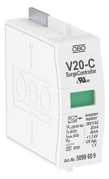 BETTERMANN Überspannungsableiter 230VAC V20-C 0-280 Netzform- 230VDC 1,3kV 1TE