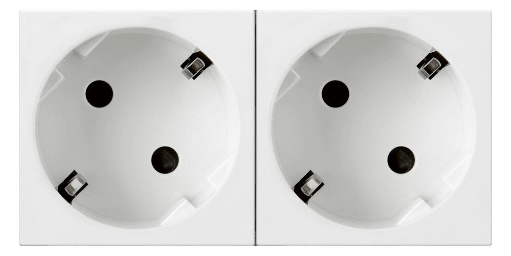 LEGRAND Steckdose 2f ws glz UP m.BS IP2X Mosaic Legrand 077252