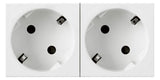 LEGRAND Steckdose 2f ws glz UP m.BS IP2X Mosaic Legrand 077252