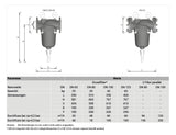 Honeywell Feinfilter mit Flanschen F78TS rückspülbar, 0,1mm, DN65 | F78TS-65FA