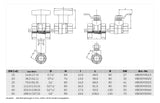 Honeywell Heizungs-Kugelhahn Stop Ball DN 32,PN 16 112,0 kvs, 2-130 Grad C, W.Nr.VB550Y0032