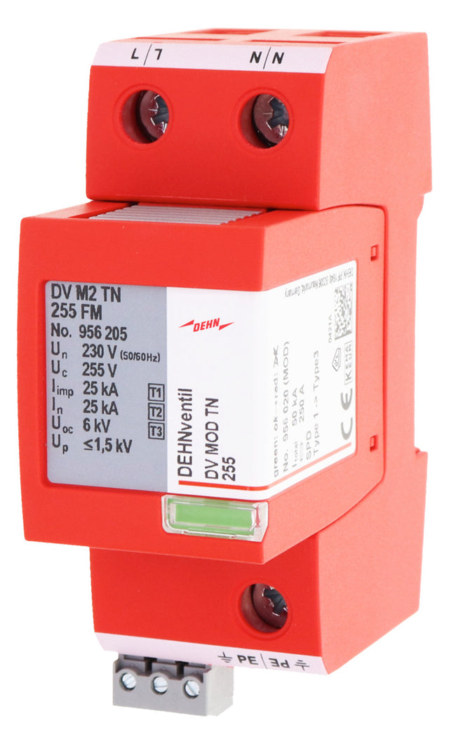 DEHN SE Kombi-Ableiter TS35 2p 230VAC DV M2 TN 255 FM 1,5kV Fernsign 2TE TS35