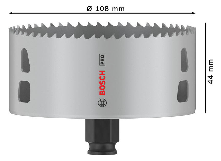BOSCH-EW Lochsäge  108mm T44mm Sechskant LOCHSÄGE f.Gips Holz