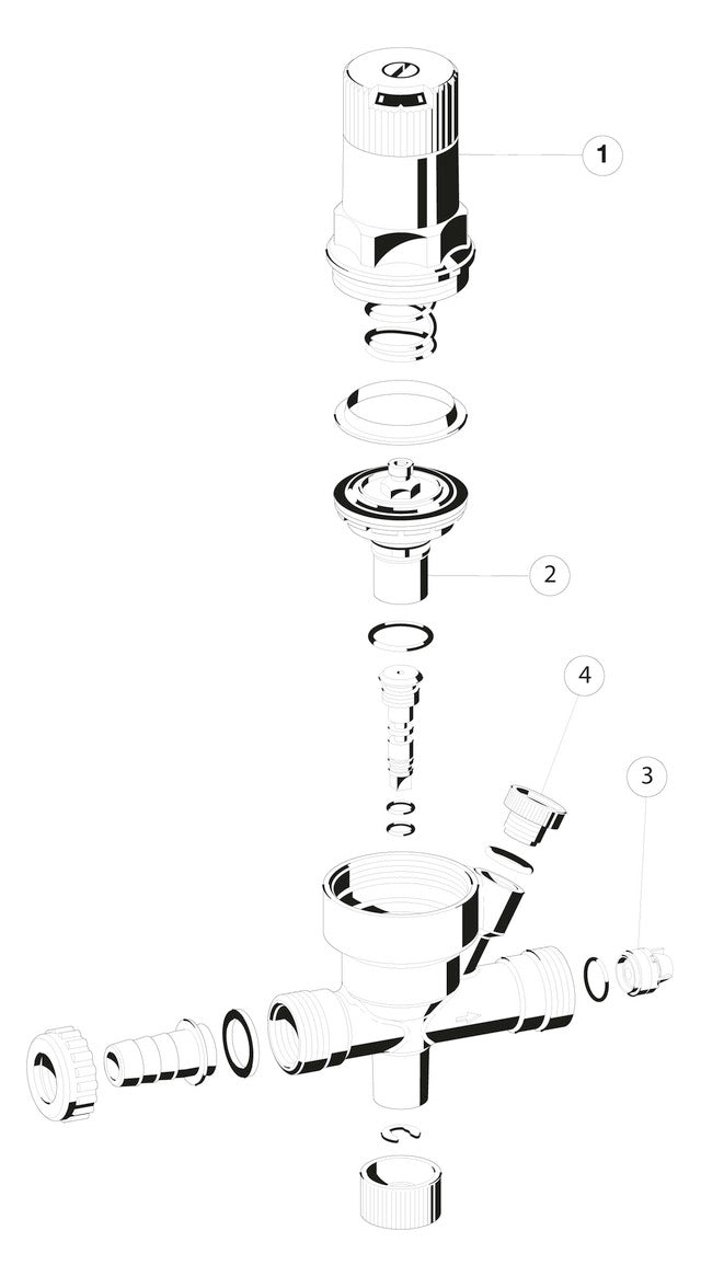 Füllarmatur m. Einstellanz VF06 1/2 ", A