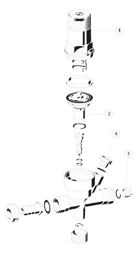 Füllarmatur m. Einstellanz VF06 1/2 ", A