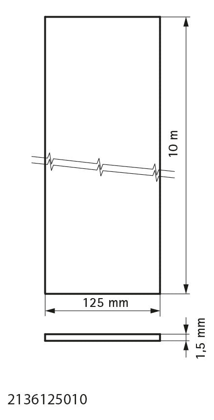 Walraven Brandschutzband Pacifyre NBR+ 125 x 1,5 - Länge 10m | 2136125010