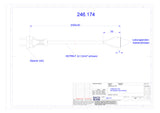 BACHMANN Netzanschlussleitung 2m 2x1qmm 246.174 10A sw IP20 Aderendh KontSteck