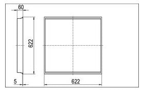 RIDI LED-Deckeneinbauleuchte 32W 4000K EBRE-LED 414/5200-840 MPS 3926lm ws