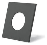 DOTLUX Zierring für MULTI und MULTIsun eckig schwarz matt