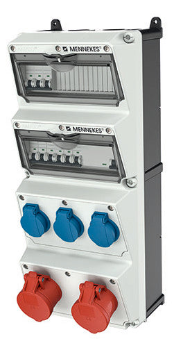 MENNEKES CEE-Kombi Kst gr IP44 3Steckd AMAXX 940002 2x16A5p400V LS-Schalter