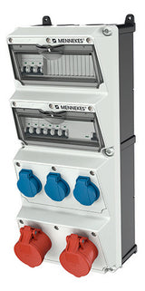 MENNEKES CEE-Kombi Kst gr IP44 3Steckd AMAXX 940002 2x16A5p400V LS-Schalter