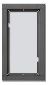 SIEDLE Rahmen-Türstation 2f UP dgr Alu KR 611-2/1-0 DG 231x131x15mm