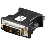 Adapter DVI-A Stecker auf VGA Buchse, schwarz Stück