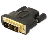 HDMI Buchse auf DVI-D 18+1 single link Stecker Stück