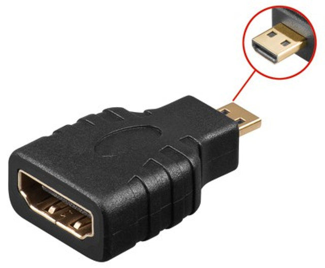 HDMI Adapter F auf HDMI Micro D Stecker  Stück