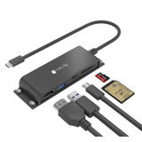 Techly Docking Station 5 in 1 USB-C HDMI Hub mit Micro SD/SD Reader Stück