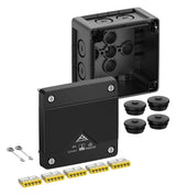 SPELSBERG Abzweigkasten 92x92mm Kst sw Abox Pro 025-2,5²/sw IP66/IP67/IP69 hfr