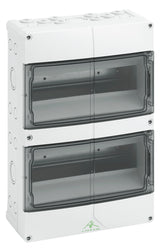 SPELSBERG Kleinverteiler AP 2x12TE Kst AKi 24 IP65 250x122x370mm DIN-Schiene