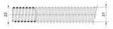 GEWISS Wellrohr  22mm PVC IP64 PVC gr DX30022 320N 5-60°C