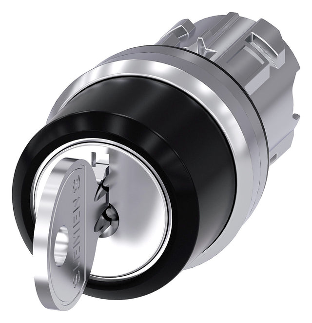 SIEMENS Schlüsselschalter 3stuf rechteck 3SU1050-4BL11-0AA0  22mm 29,45x49,5mm