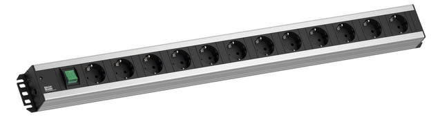 BACHMANN Steckdosenleiste 12f gr 2m 90° 300.005 m.Ein/Aus IP20 1,5qmm